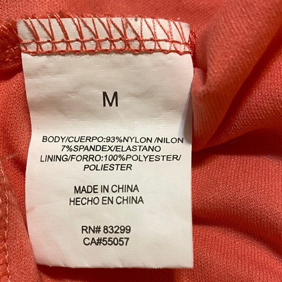 Tiana B. Coral Lace Dress Medium - Picture 6 of 7